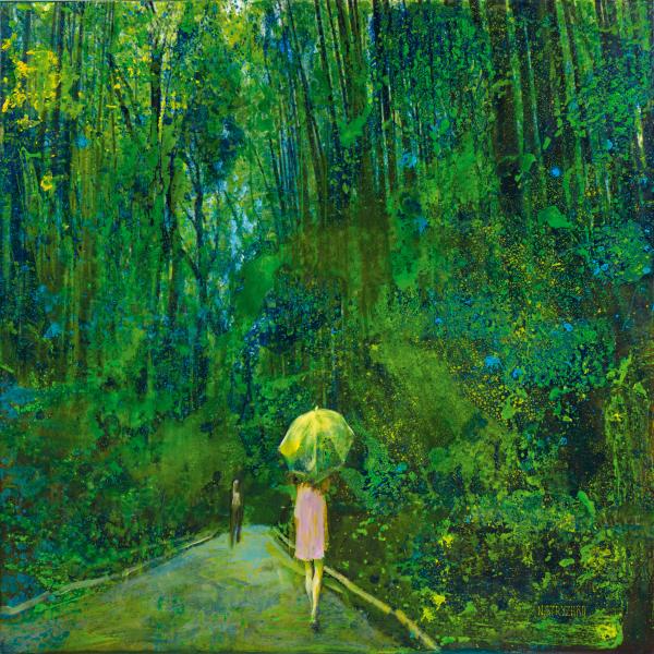 Arashiyama, Acrylic on canvas 120x120