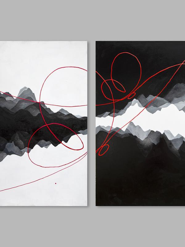 Harmony, diptych, acrylic on canvas , 120х80