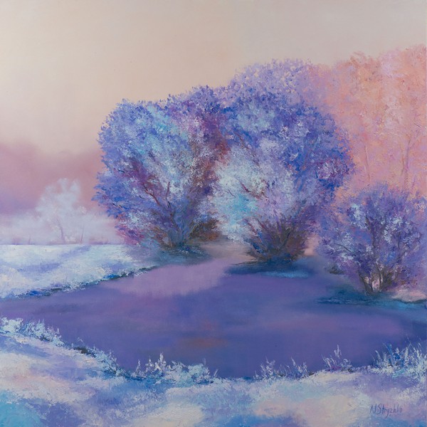 Hoarfrost, Oil on canvas 100x100