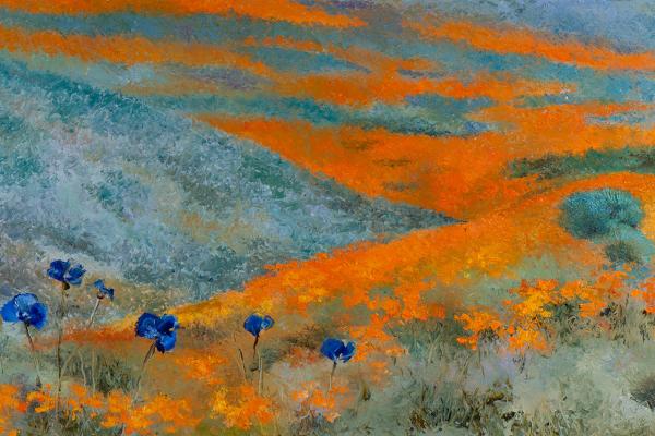 On the edge, Oil on canvas 60x120