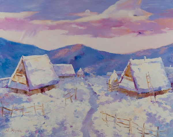 Snowy, Oil on canvas 80x100