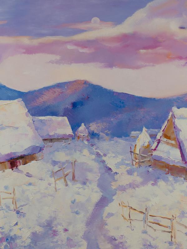 Snowy, Oil on canvas 80x100