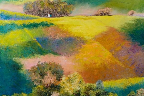 The colors of grasslands, Oil on canvas 100x100