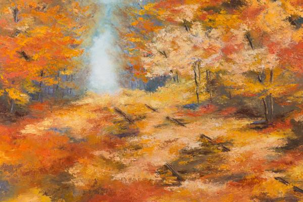 The-purple-oak,-Oil-on-canvas-100x100